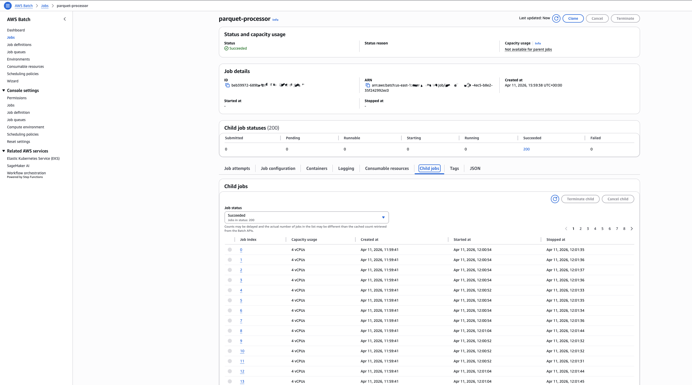 Batch Job List Batch Job List