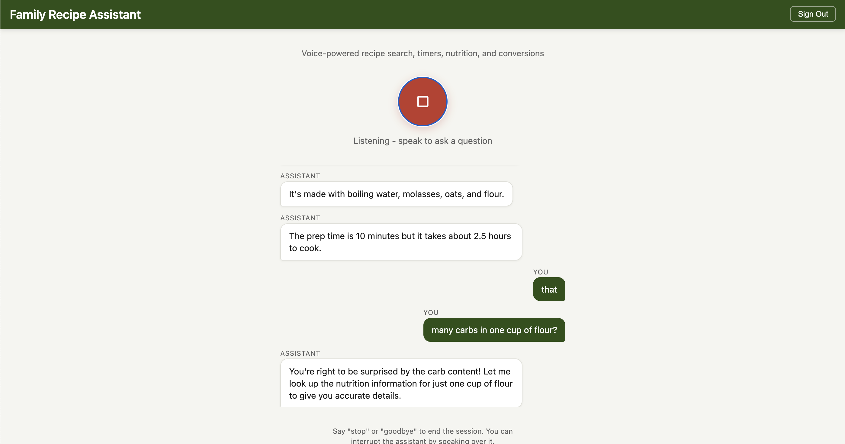 Bi-directional Voice-Controlled Recipe Assistant with Nova Sonic 2