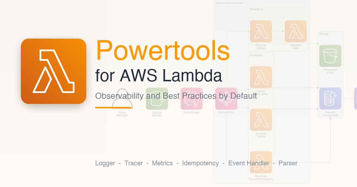 Powertools for AWS Lambda - Best Practices By Default